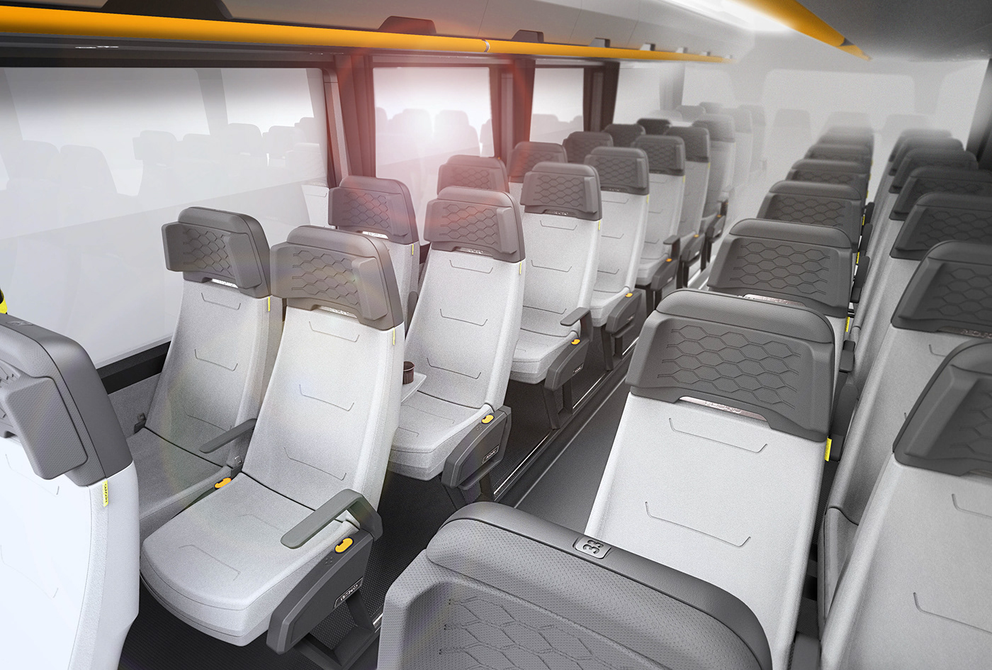 Coach bus seat Interior product recaro seats Smart clever idea