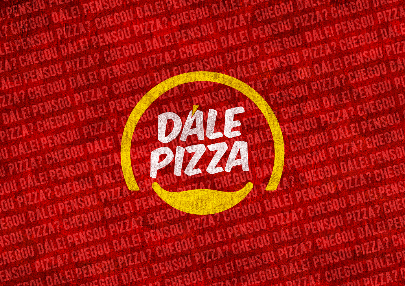 Pizza pizzaria naming marca estudo posicionamento PDV Inauguração. brand Dále Pizza Marca Pizza alimento identidade visual
