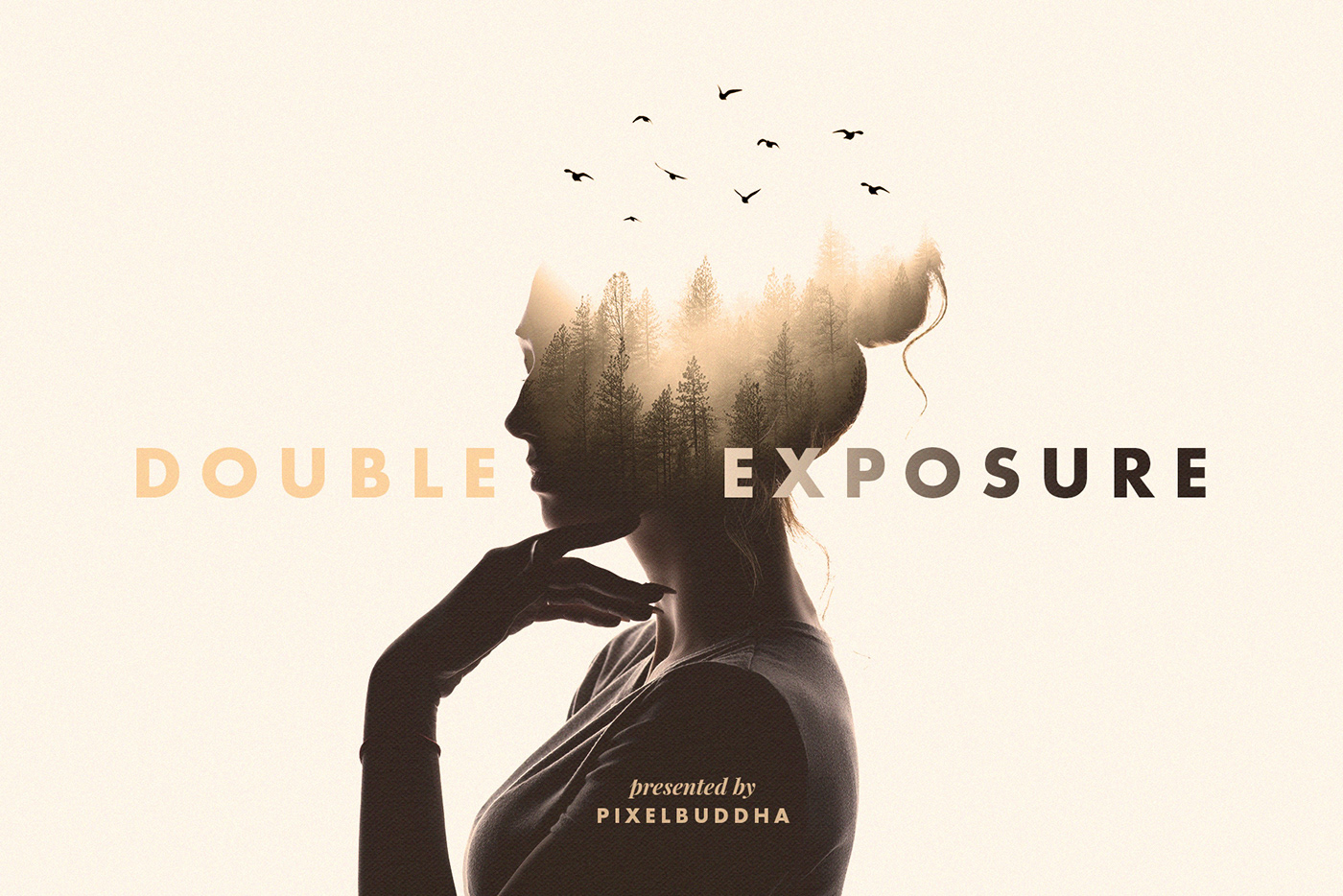 action blending double effect Exposure Overlay photo photoshop template