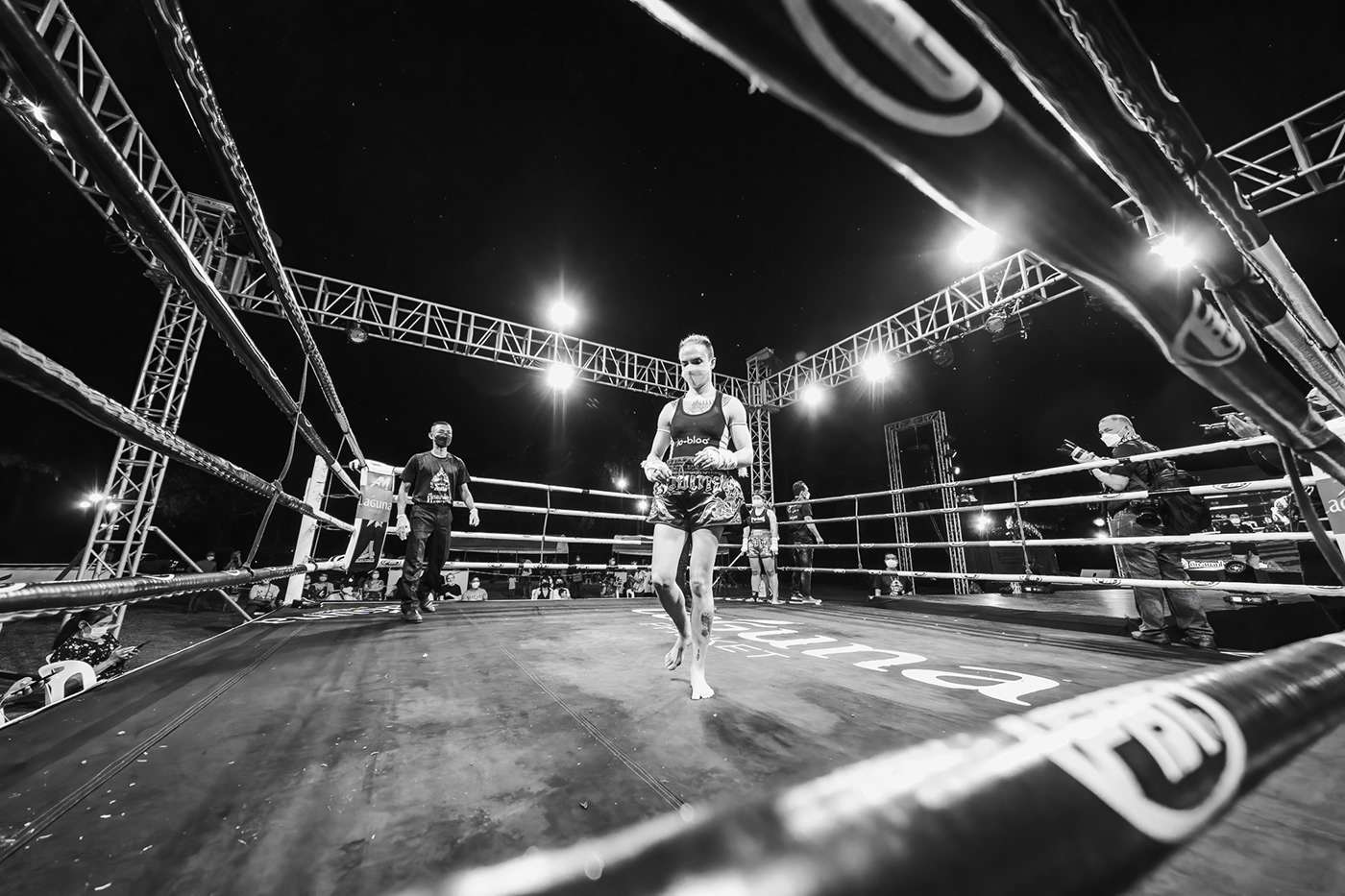 black and white muay thai Photography  Thailand