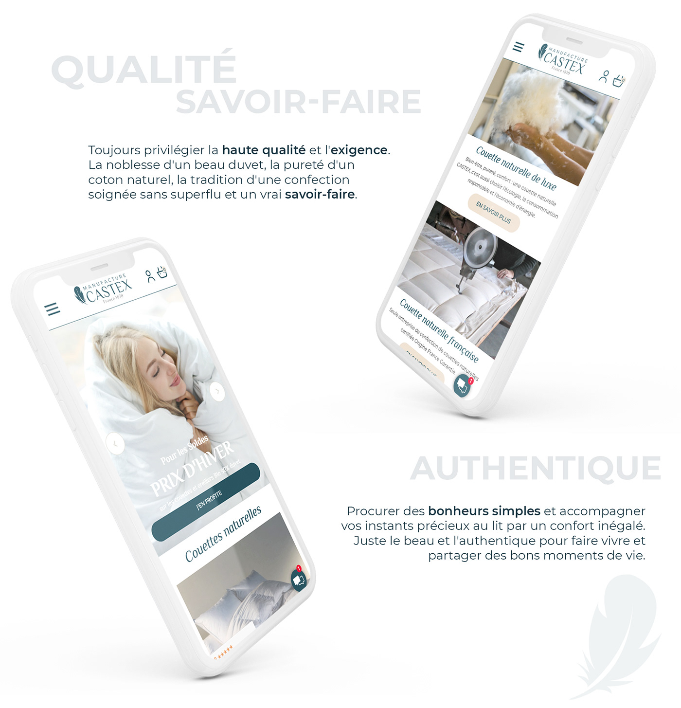 art direction  bed comforter mobile Mobile first Prestashop Responsive UI ux Webdesign