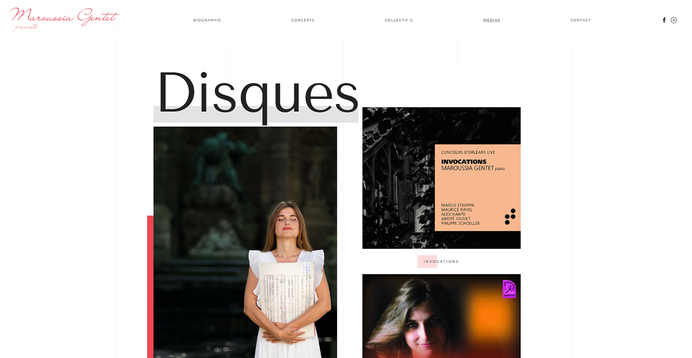 Website Design Website website development Pianist design visual identity
