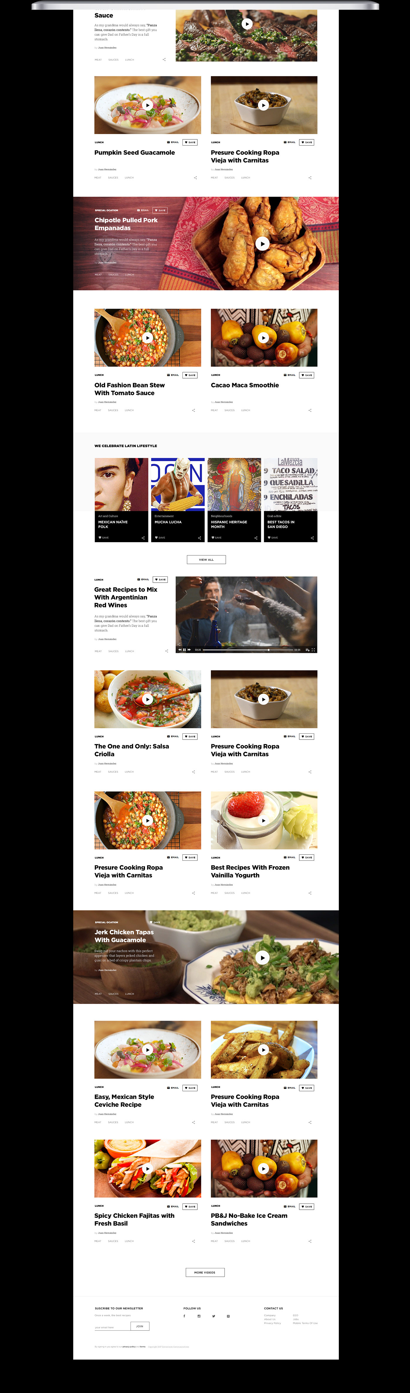 interaction Interface Website Food  cooking UI mobile design diseño