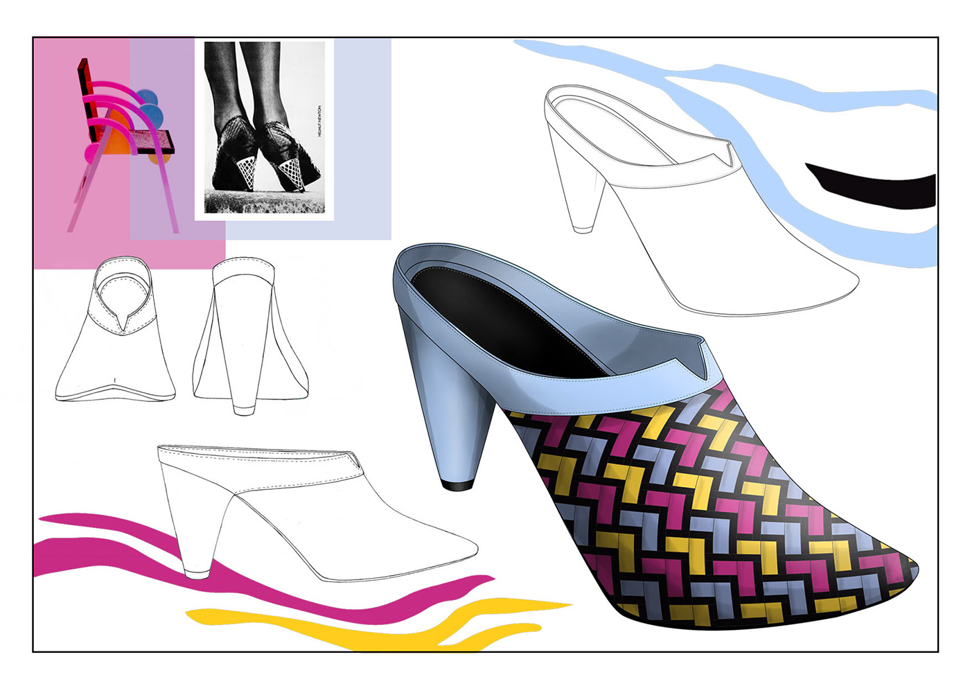 Accesssories design digital illustration Fashion  fashion design hand drawing ILLUSTRATION  pattern design  shoes textile