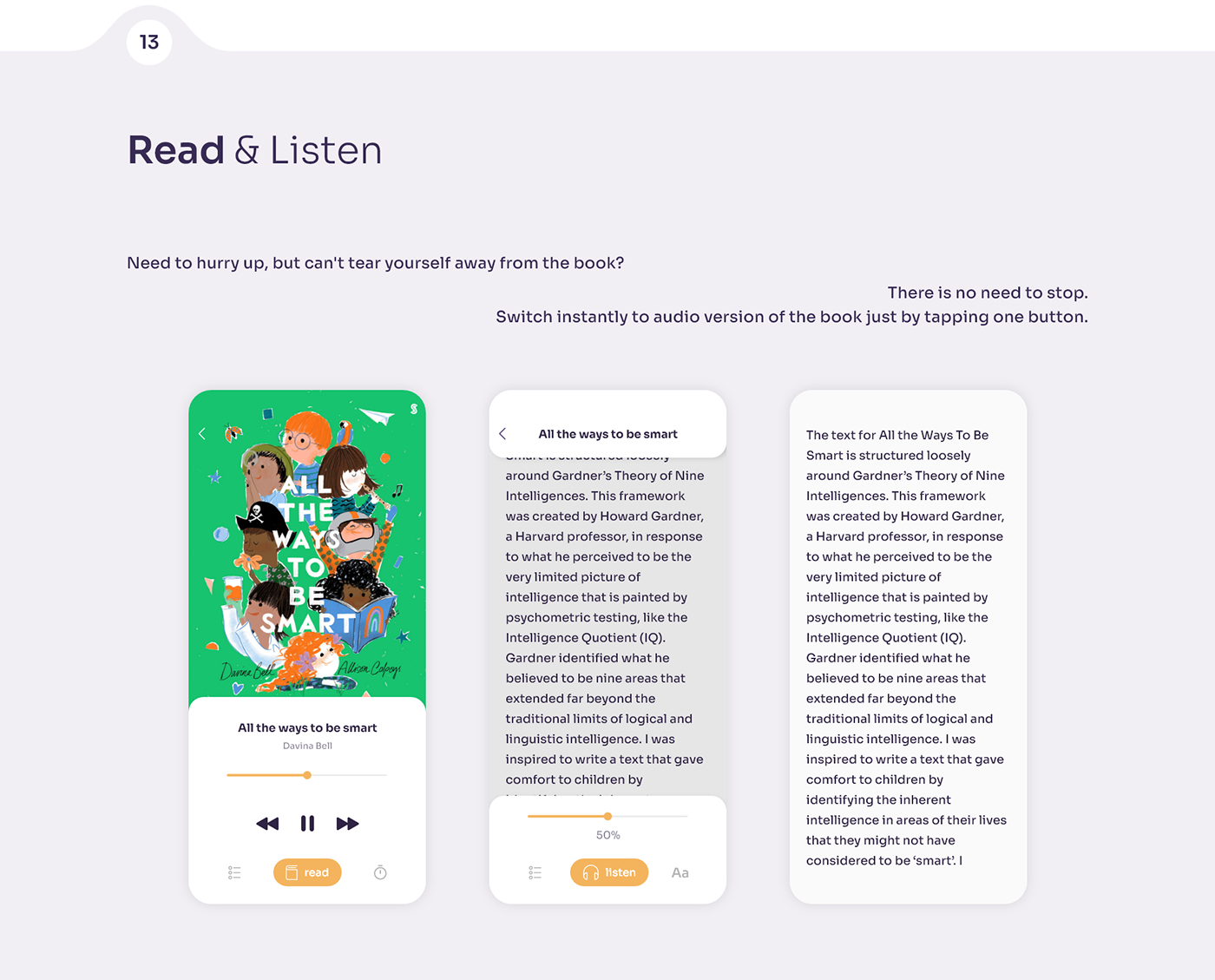 Mobile app audio book book book shop children e-book mobile design read Bookstore UI/UX