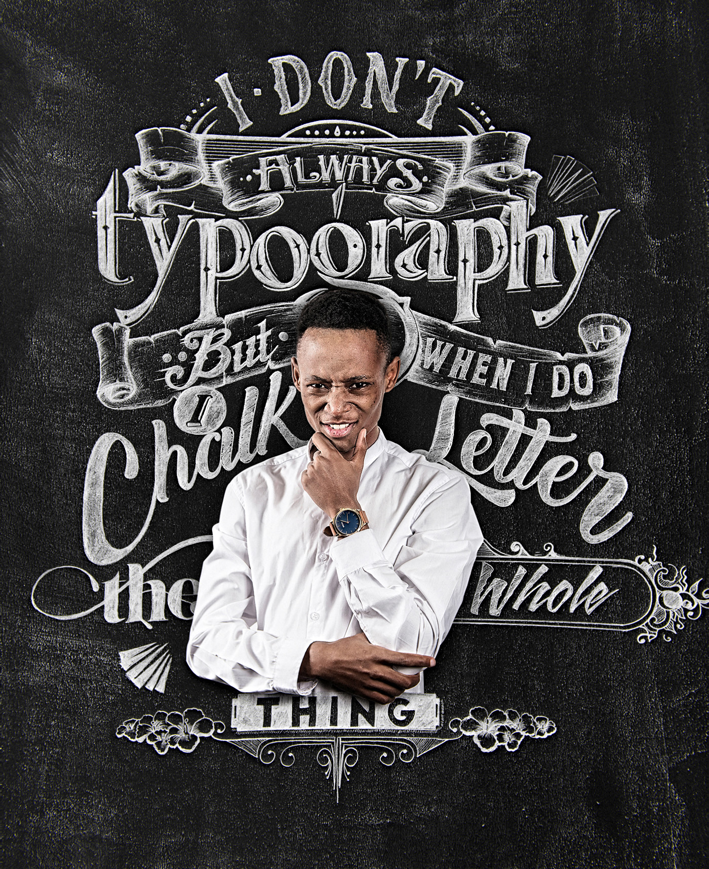 HAND LETTERING lettering typography   craft Chalk Lettering draw