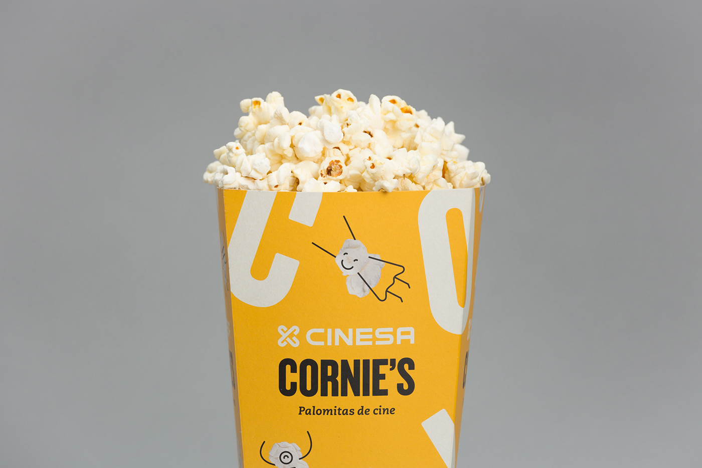 popcorn barcelona forma familia Cinema yellow