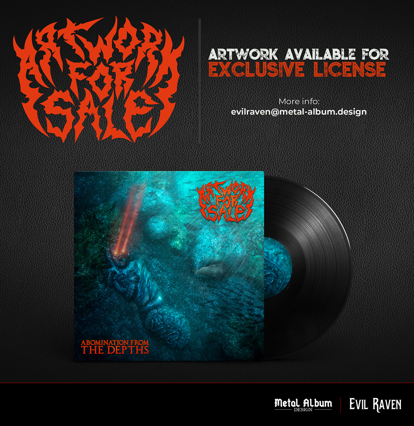 abomination Album albumart artwork cthulhu horror lovecraft metal mythos sea