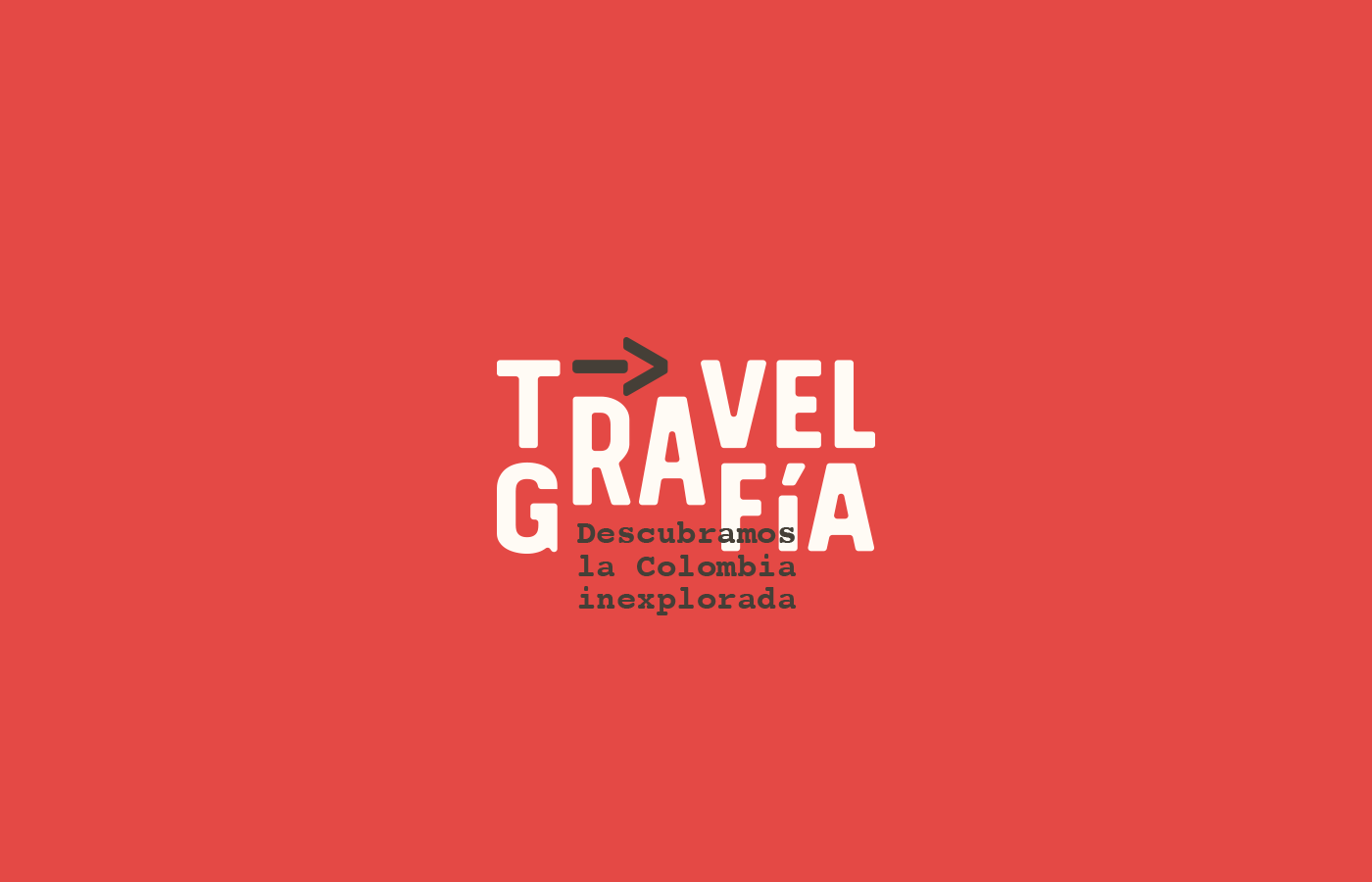 logo branding  Travel colombia tourism exotic