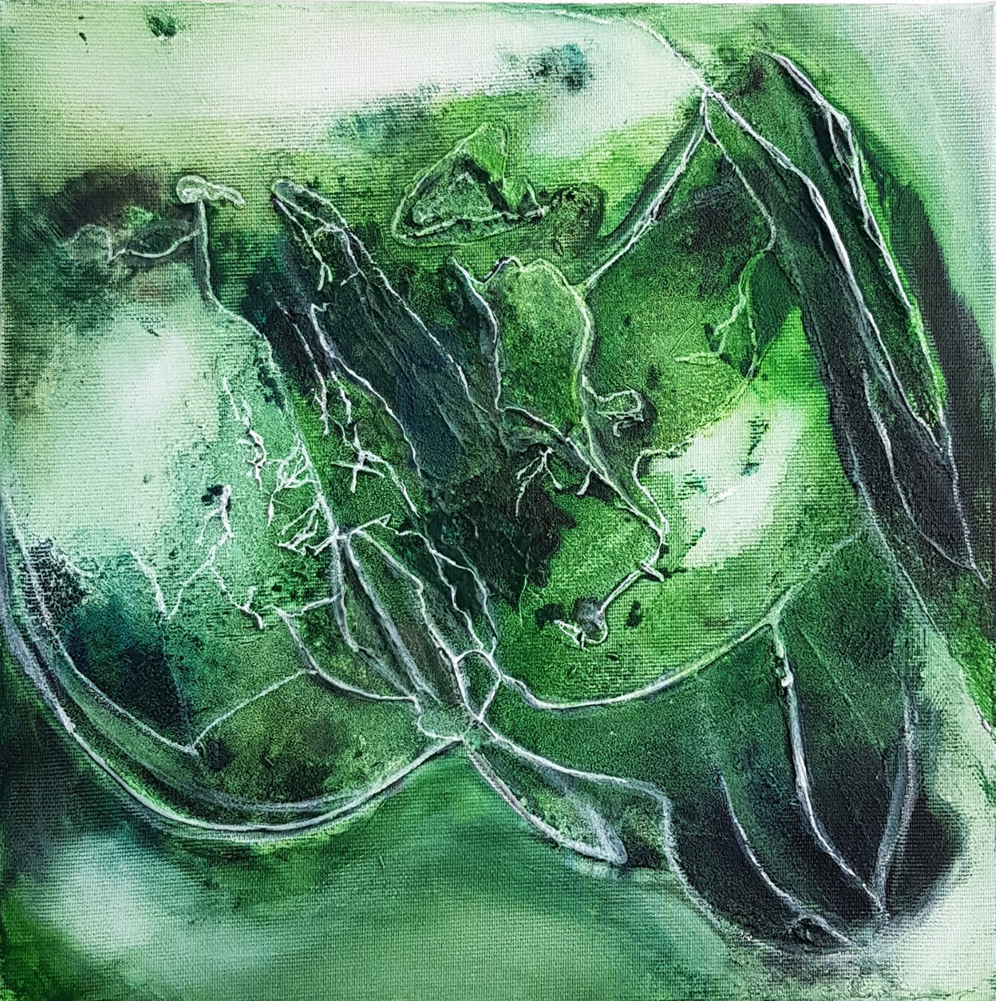 art abstract artwork Abstract Art acrylic canvas green art acrylic painting Original Art forest art