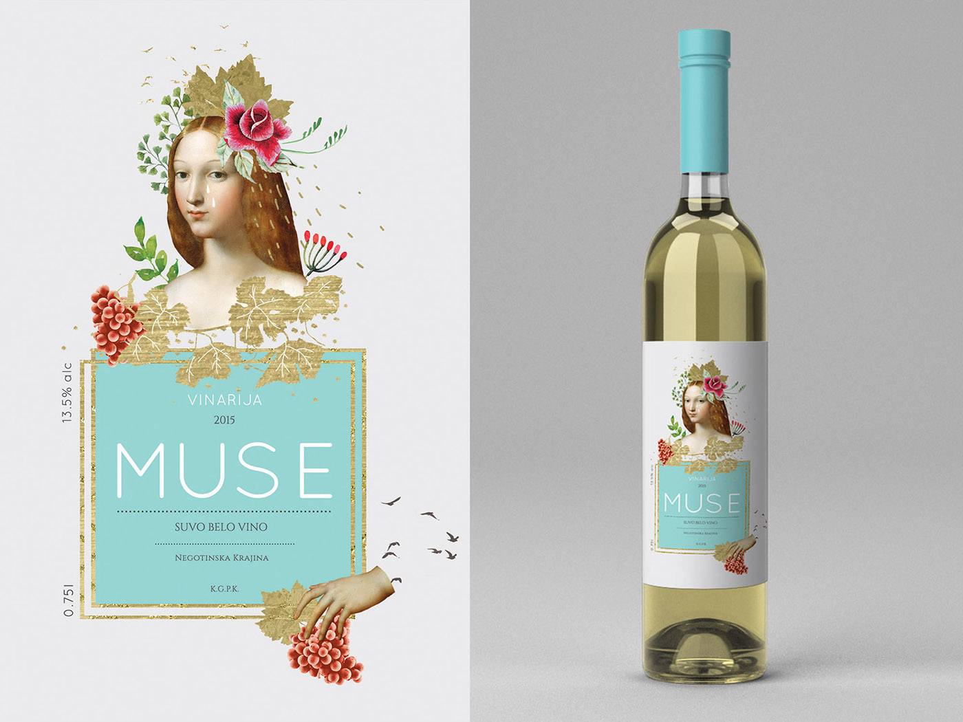 wine Label handwrite typography   collage didgital
