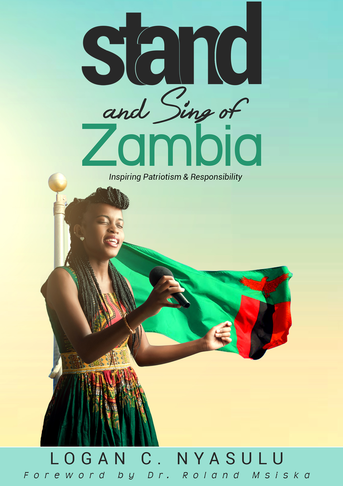 book cover flags Zambia africa branding  Sing Stand