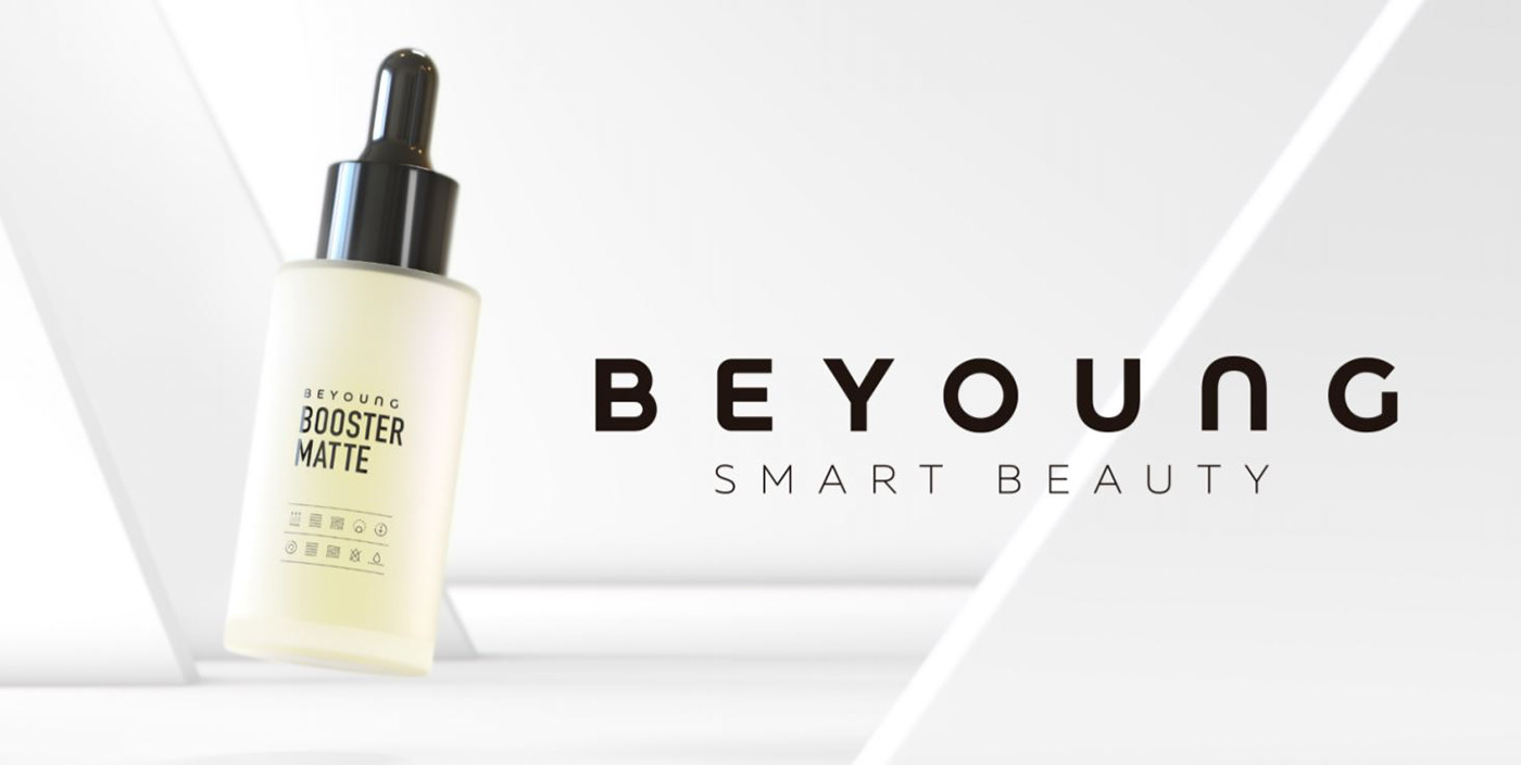 beauty BeYoung branding  case motion rebranding skincare