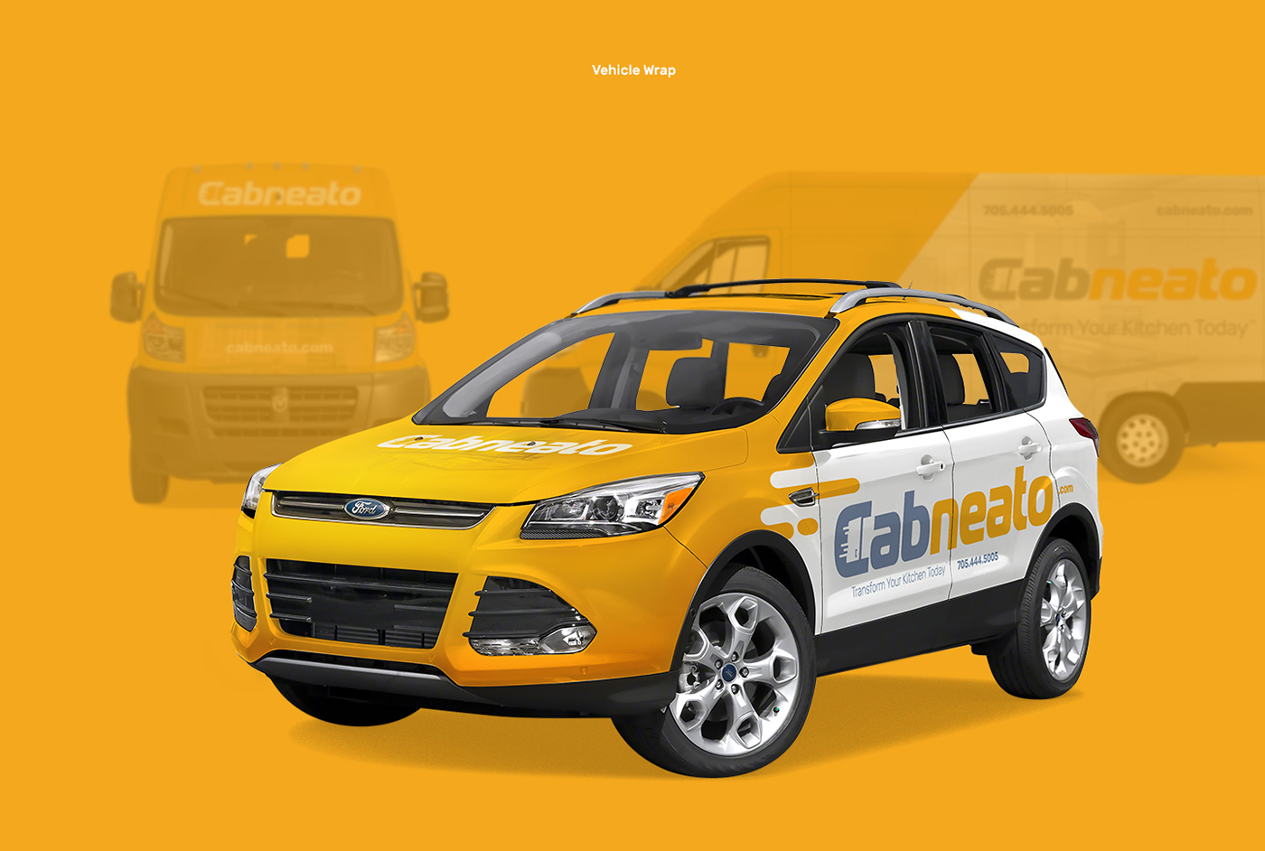 branding  brand guidelines Website kitchen speed lines modern UI Golden Ratio Vehicle Wrap stationary