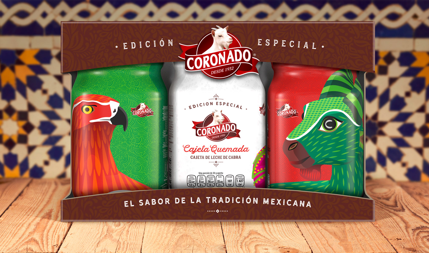 coronado independence anniversary ForumStudio forum Packaging ILLUSTRATION  caramel cajeta barcel