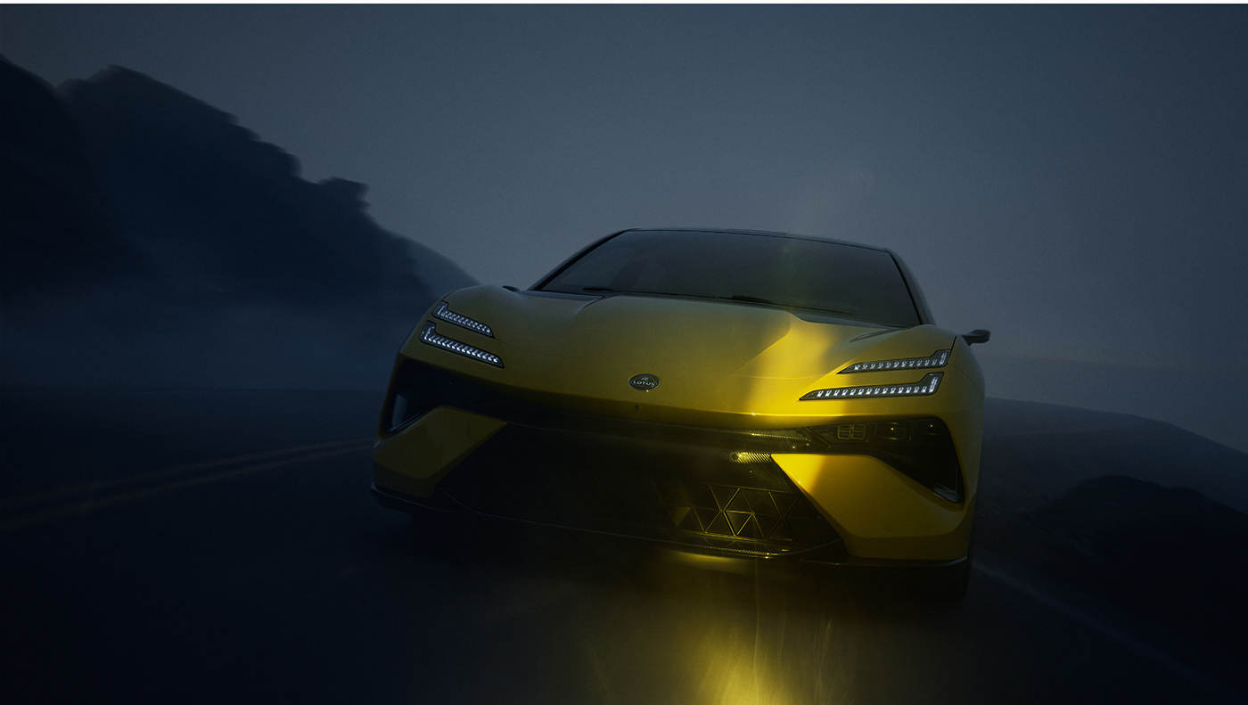 CGI Lotus automotive   Render Maya vray visualization yellow emeya campaign
