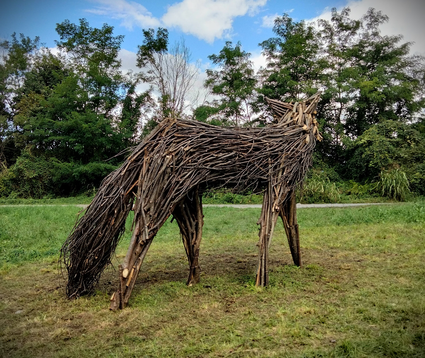 landart Nature Landscape sculpture installation contemporary art animal FOX path