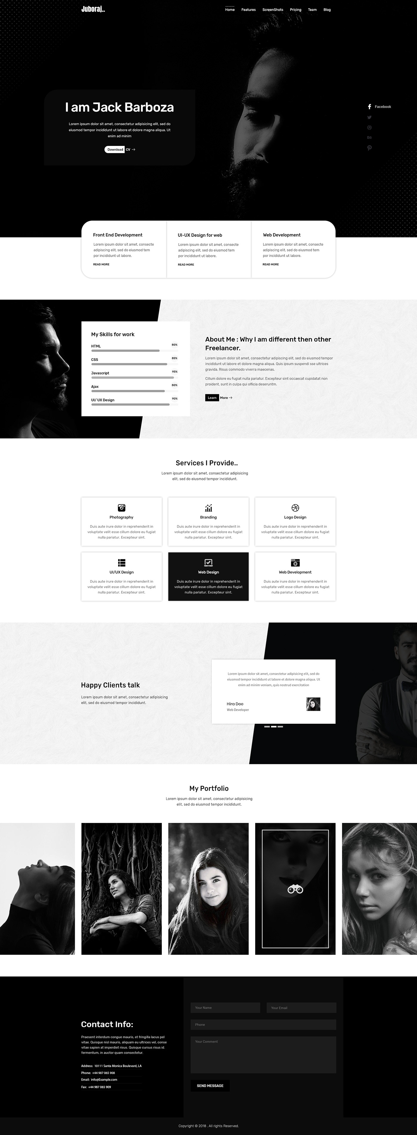 ui design portfolio website user interface