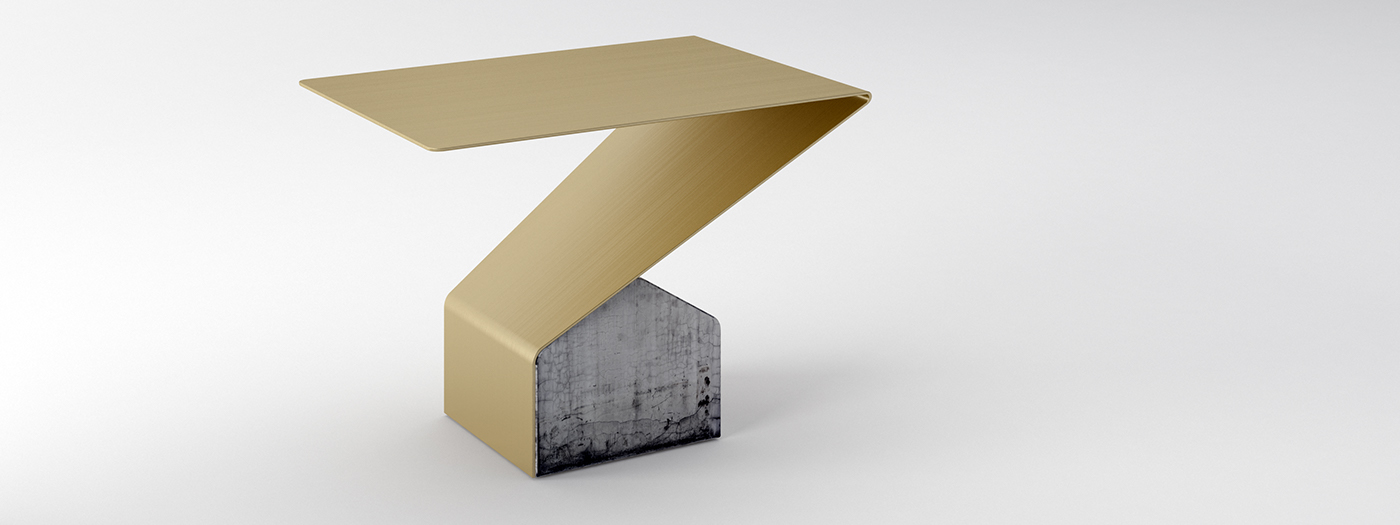 table coffee table small table LOFT concrete design karalyus vlodkodesign luckiest table