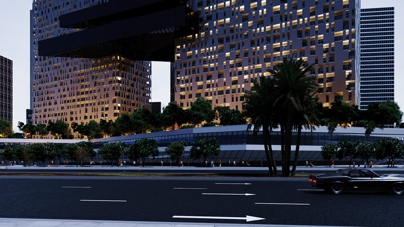 skyscraper building design architectural architecture Render visualization modern 3ds max exterior corona render 