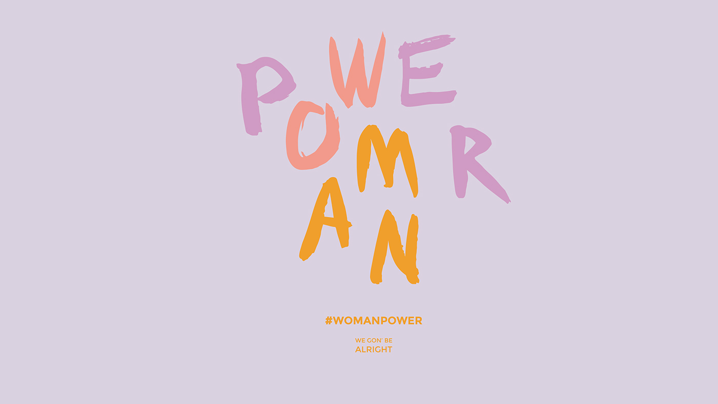 Woman Power feminism Exhibition  art Girl Power afro feminist Logotype POC people of color immigrants