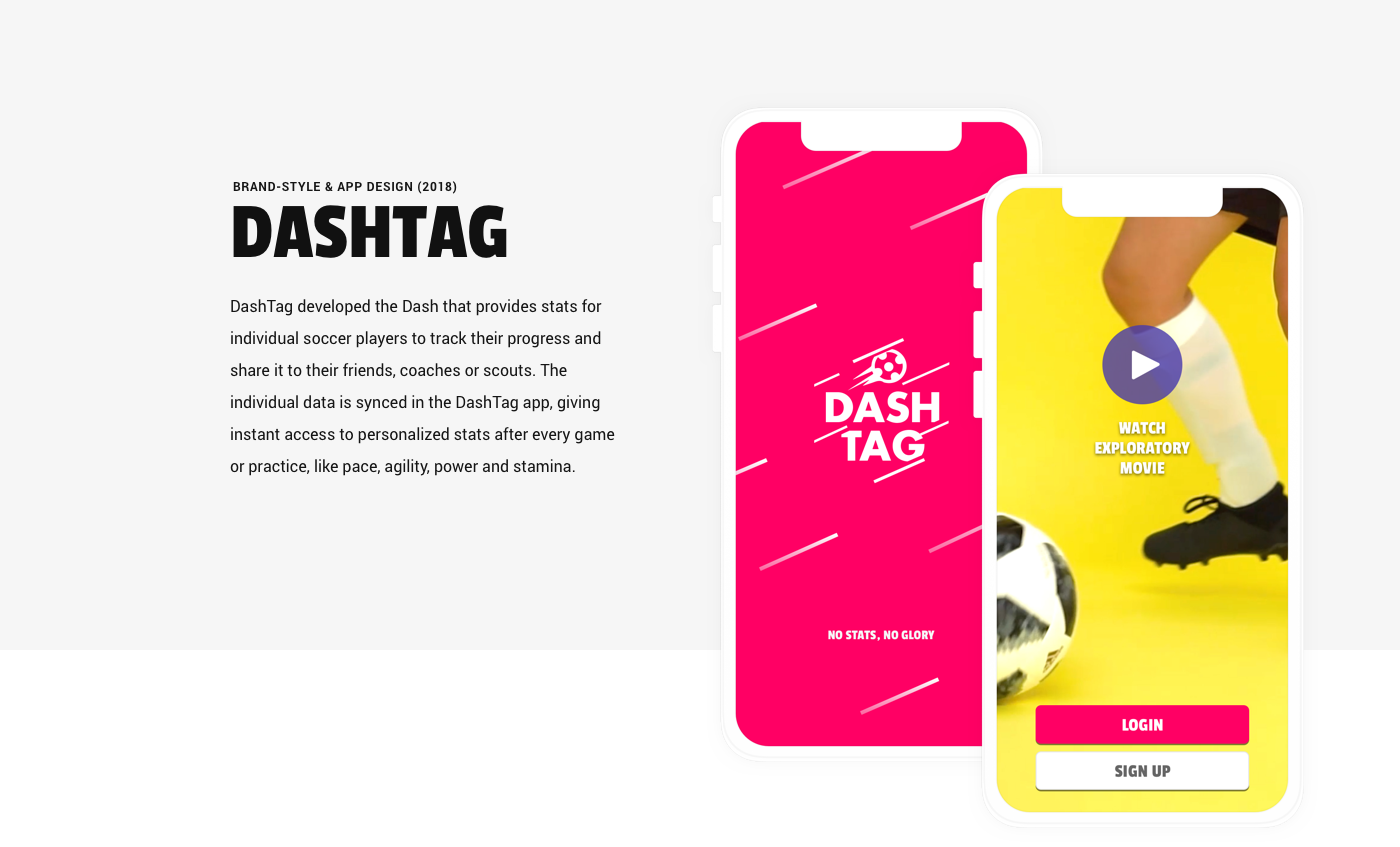 soccer app Website identity fresh motion personal sports brand identity dutch