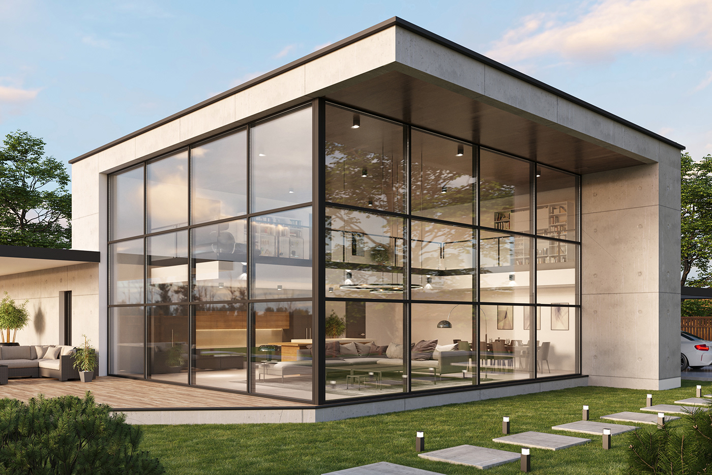 3D 3ds max architecture corona exterior Interior interior design  modern Render visualization