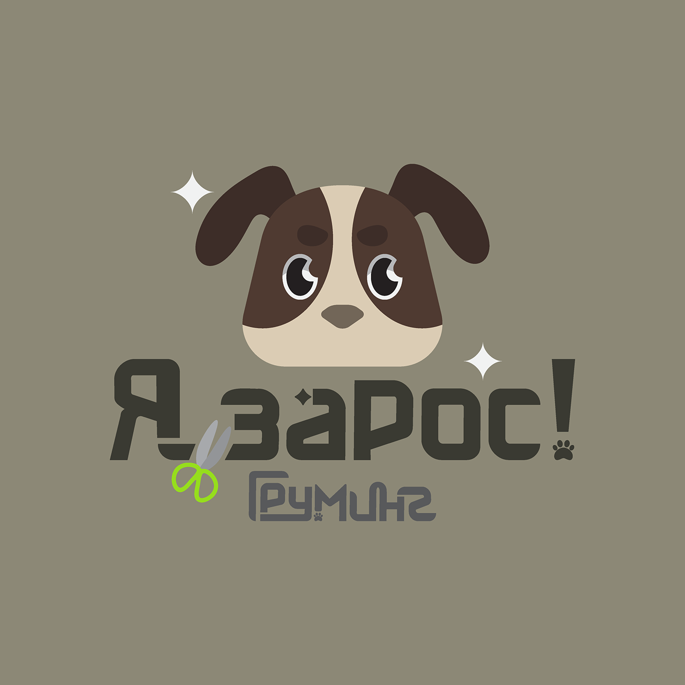 logo Logo Design pet grooming pets Logotype vector Graphic Designer adobe illustrator Grooming Salon 