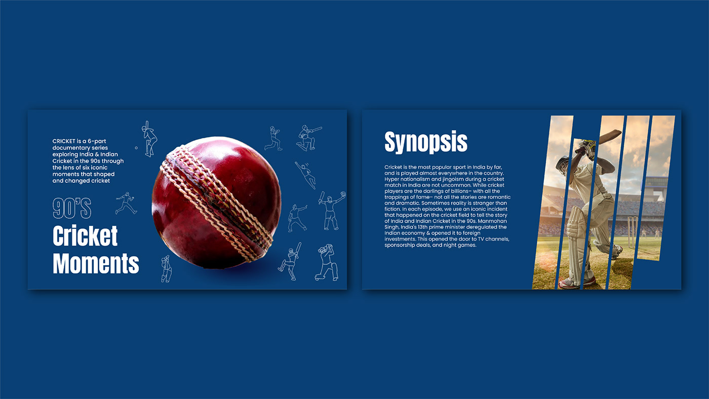 Cricket India presentation pitch deck Powerpoint PPT powerpoint template sachin sports Sports Design