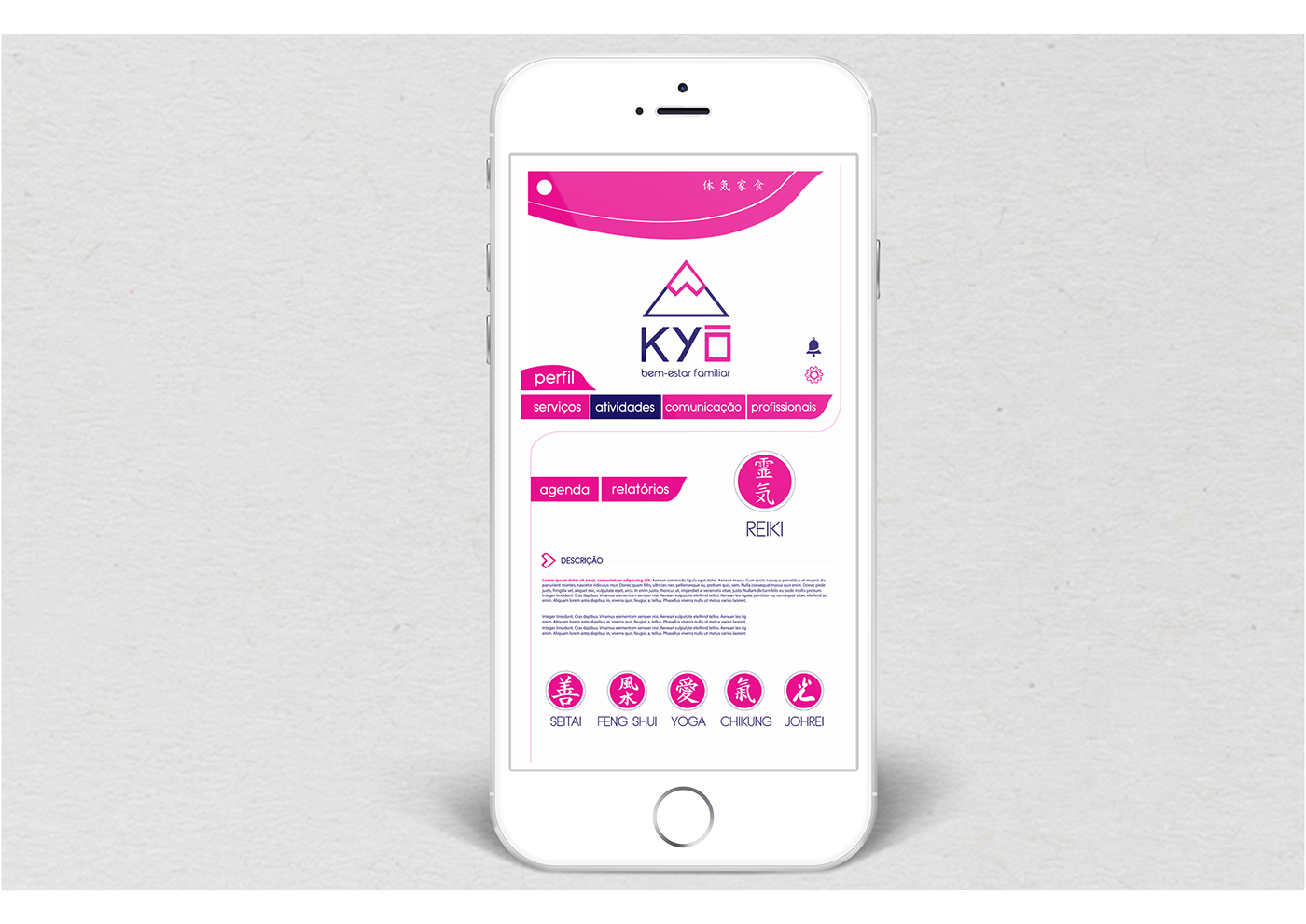 TCC graphic design programação visual desenho industrial aplicativo app kyo japanese