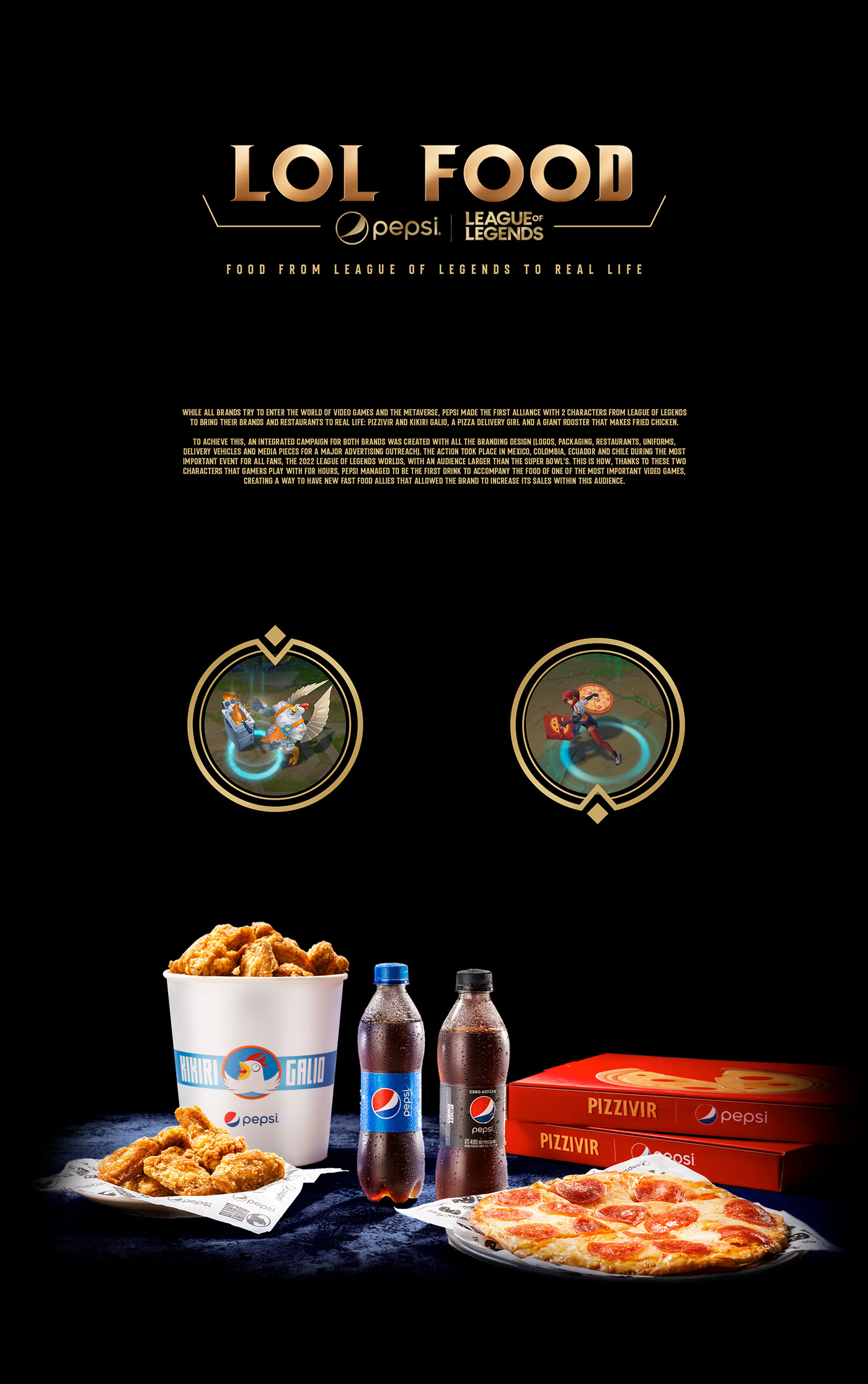 chicken Fast food league of legends pepsi Pizza worlds comida rápida Gamer Games lol soda video game