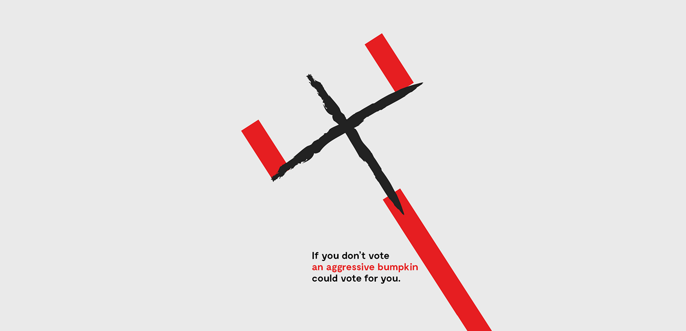 graphic design  poster design minimal art direction  Italy Election racism Nazism Human rights