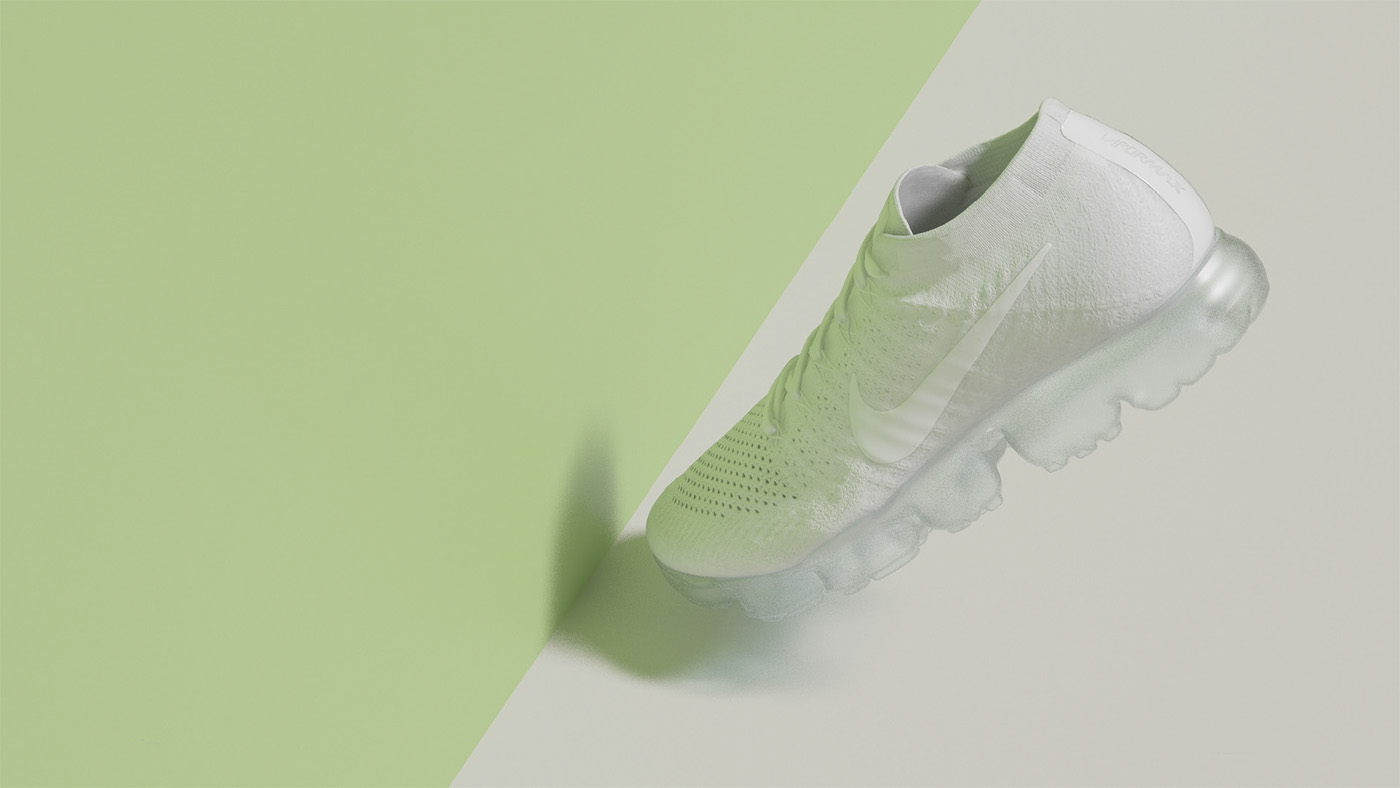 Nike cinema4d vray airmax ncloth graphic minimal Performance cloth simulation