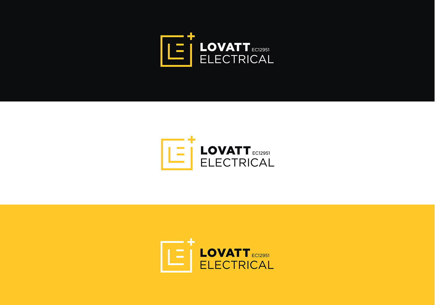 electrical branding  grid electrician logo letter l lettermark line art