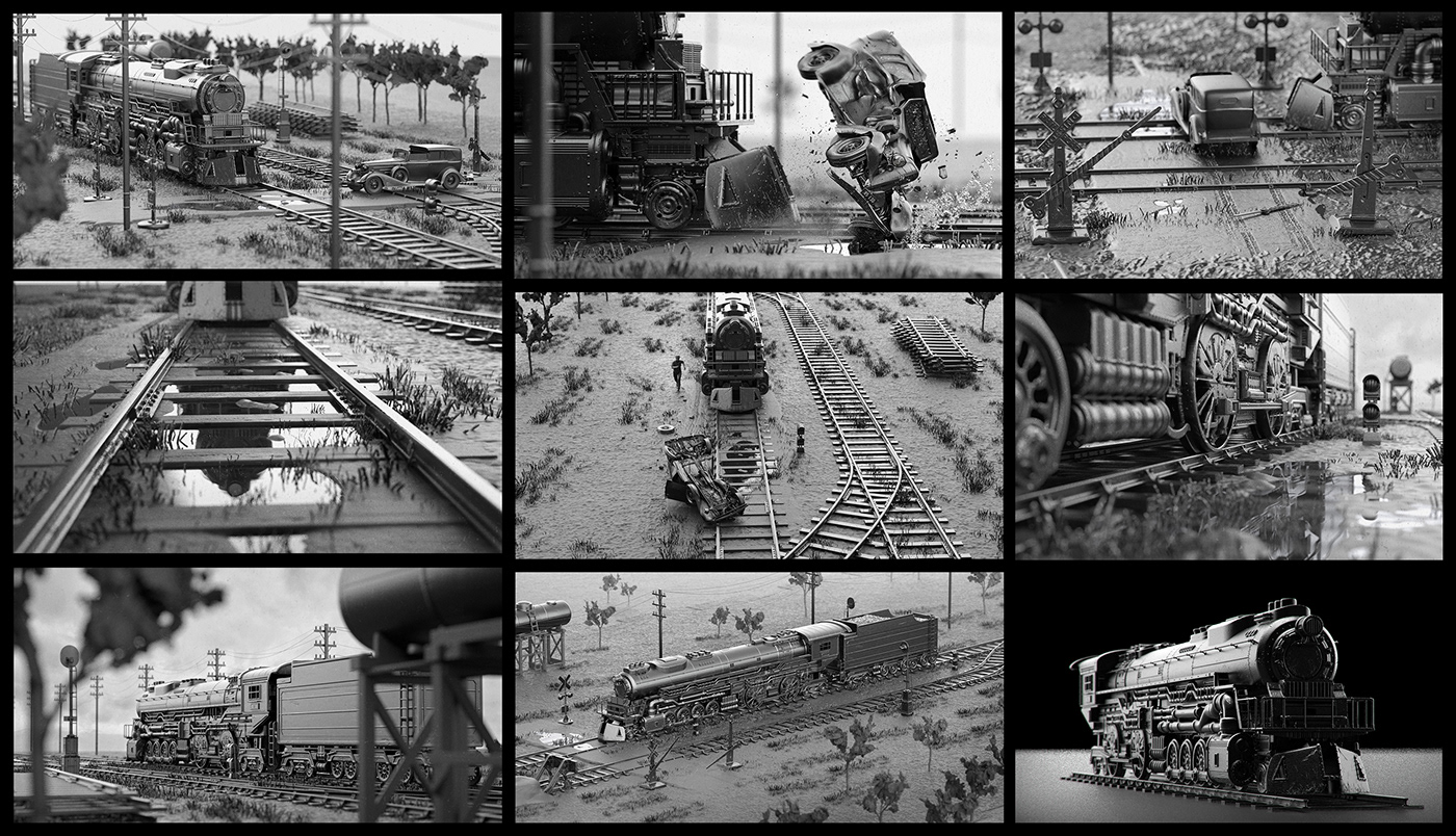 crash engine locomotive machinery railway STATION STEAMPUNK steamtrain train vintage