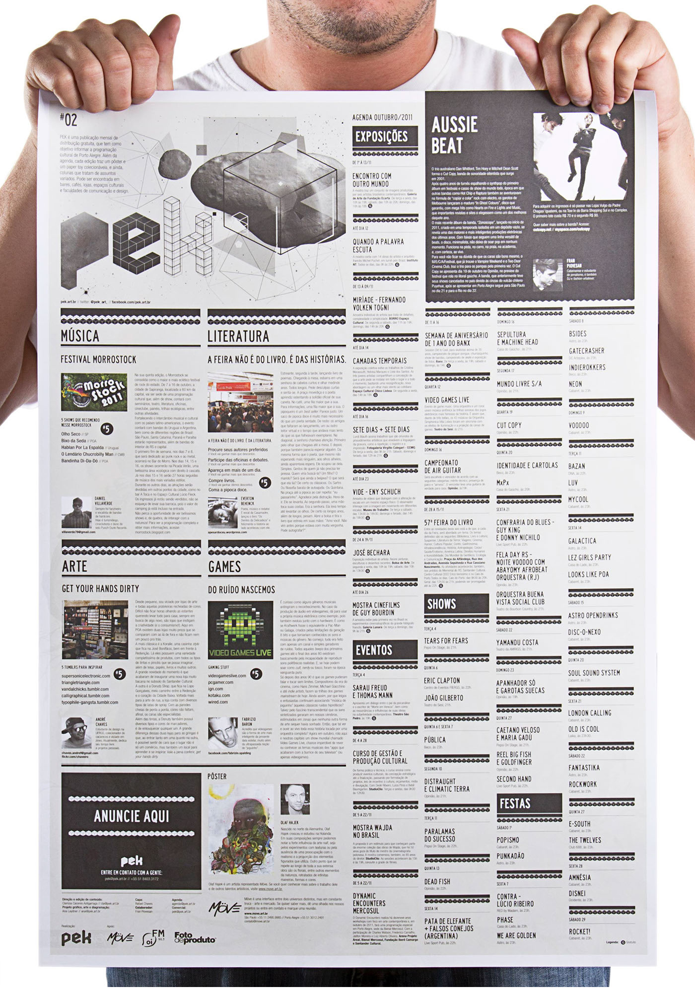 PEK editorial magazine poster ana laydner brand system