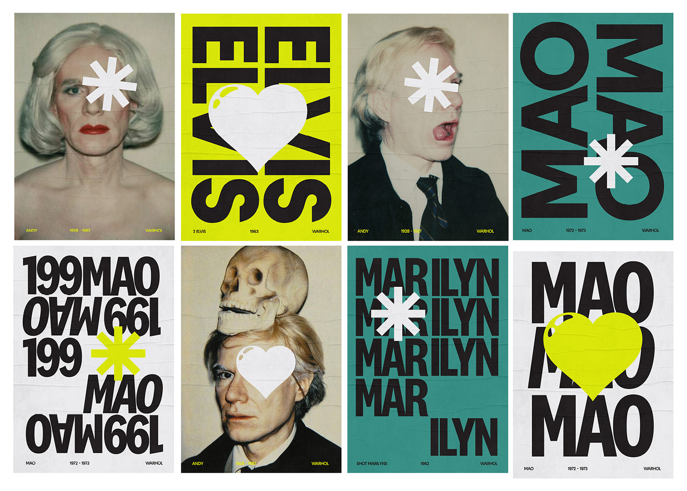 Andy Warhol graphic design  poster Poster Design posterdesign print typography  
