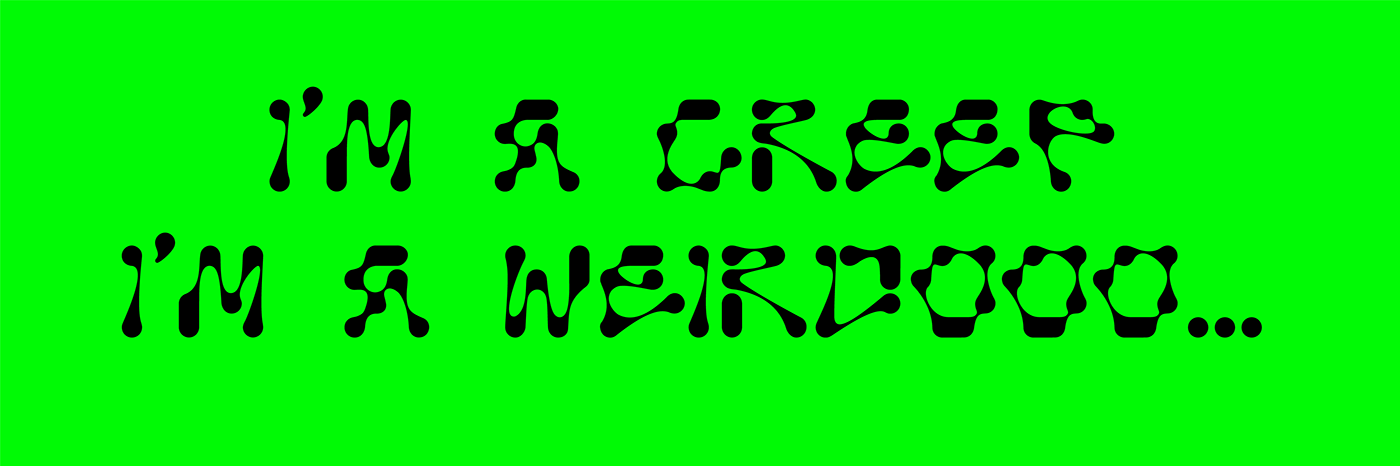 font lettering letters type design typography   weird wonky free freefont Halloween