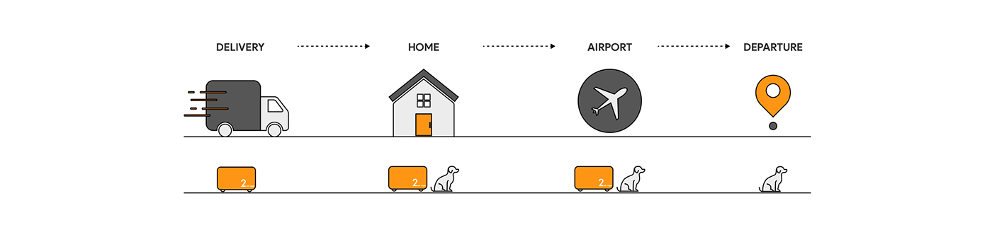 airline airplane airport cage design fountain pattern Pet product service