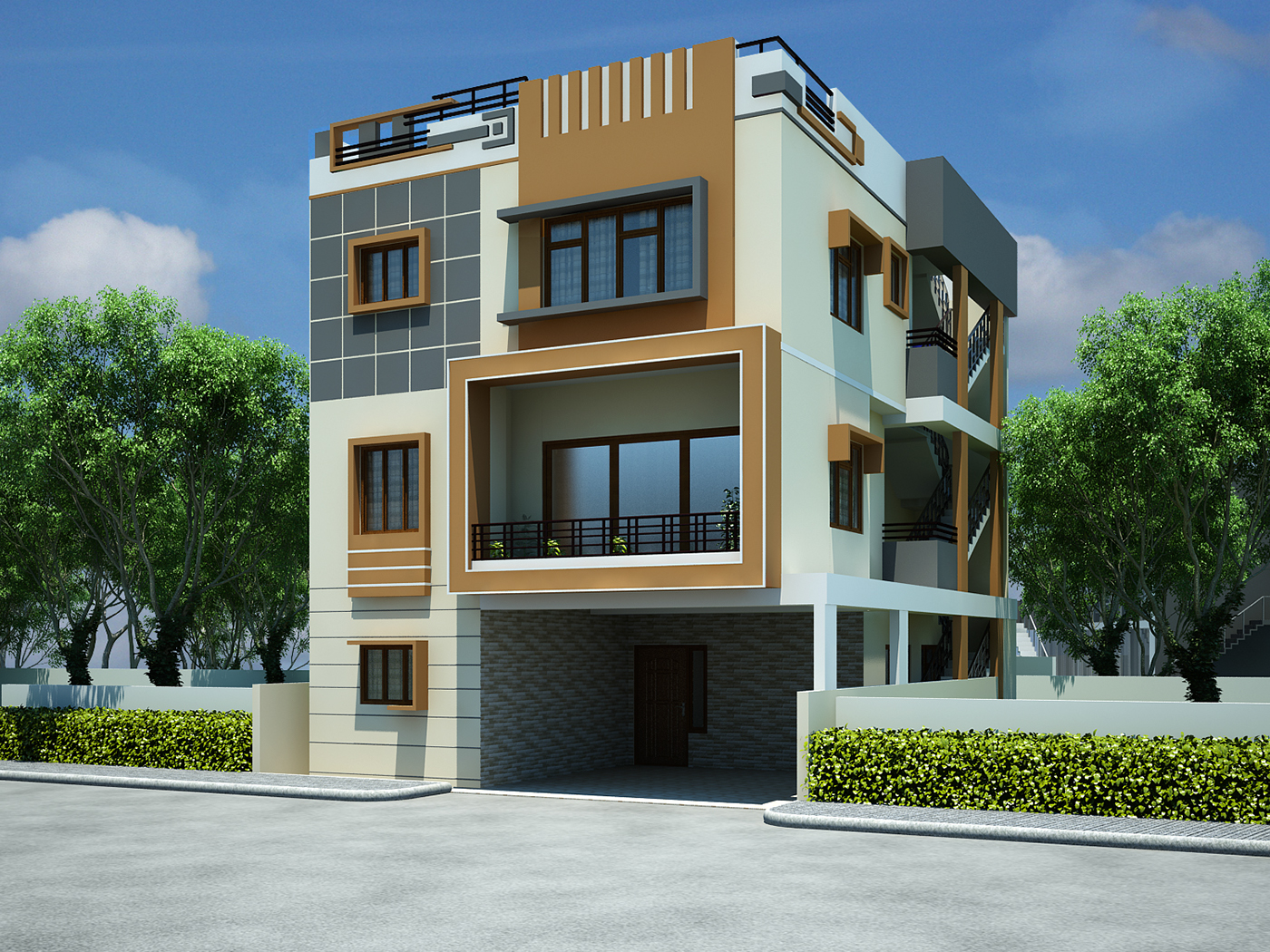 .Design Home 3D : 5 Kerala style house 3D models | House Design Plans