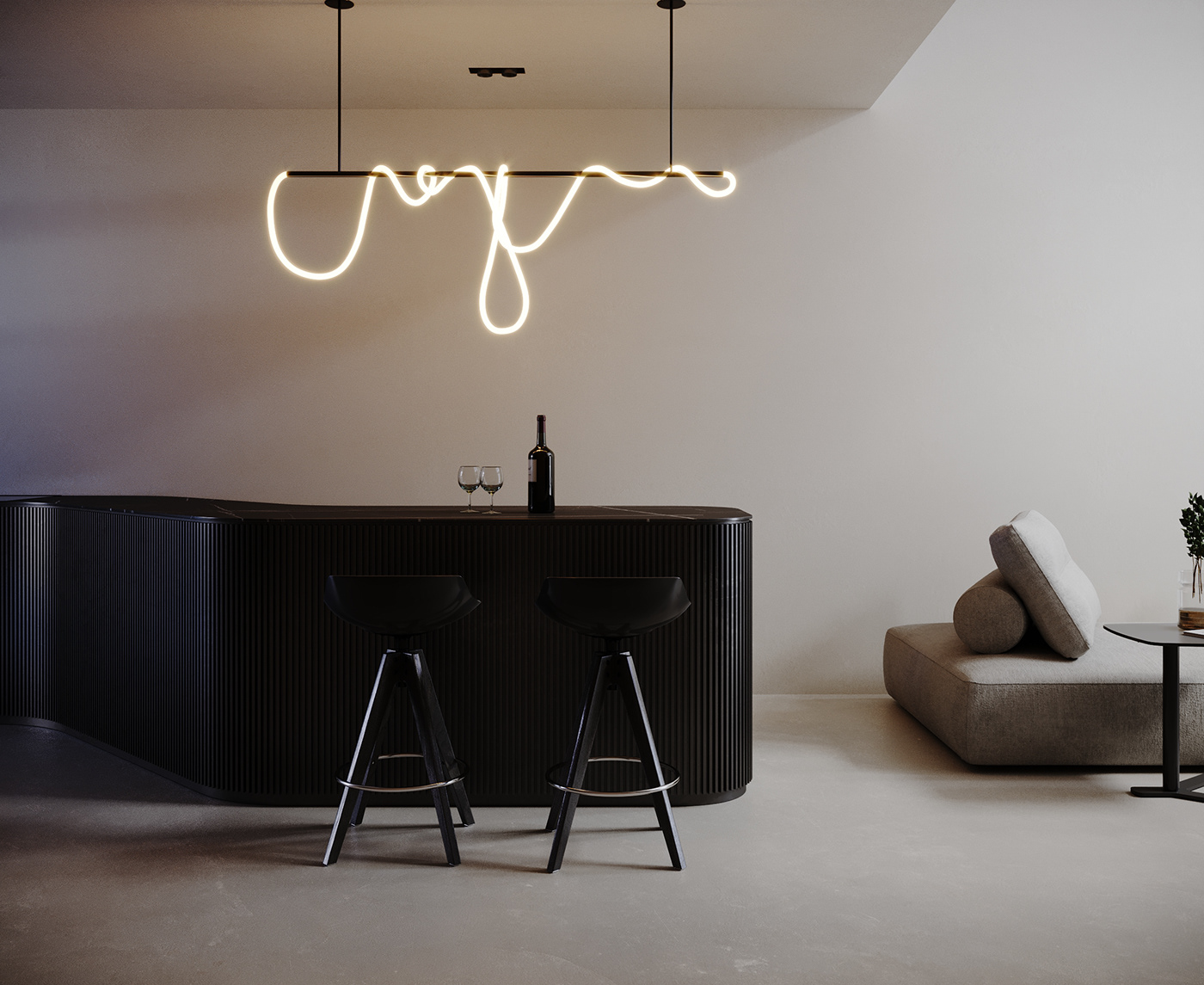 3D 3dsmax apartment contemporary cyprus Interior top design minimalist flat