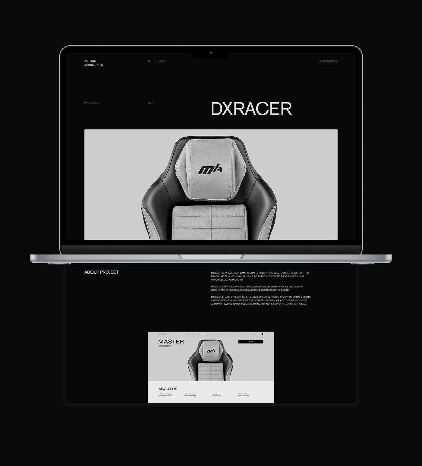 concept design minimal personal portfolio site UI UI/UX ux/ui Website