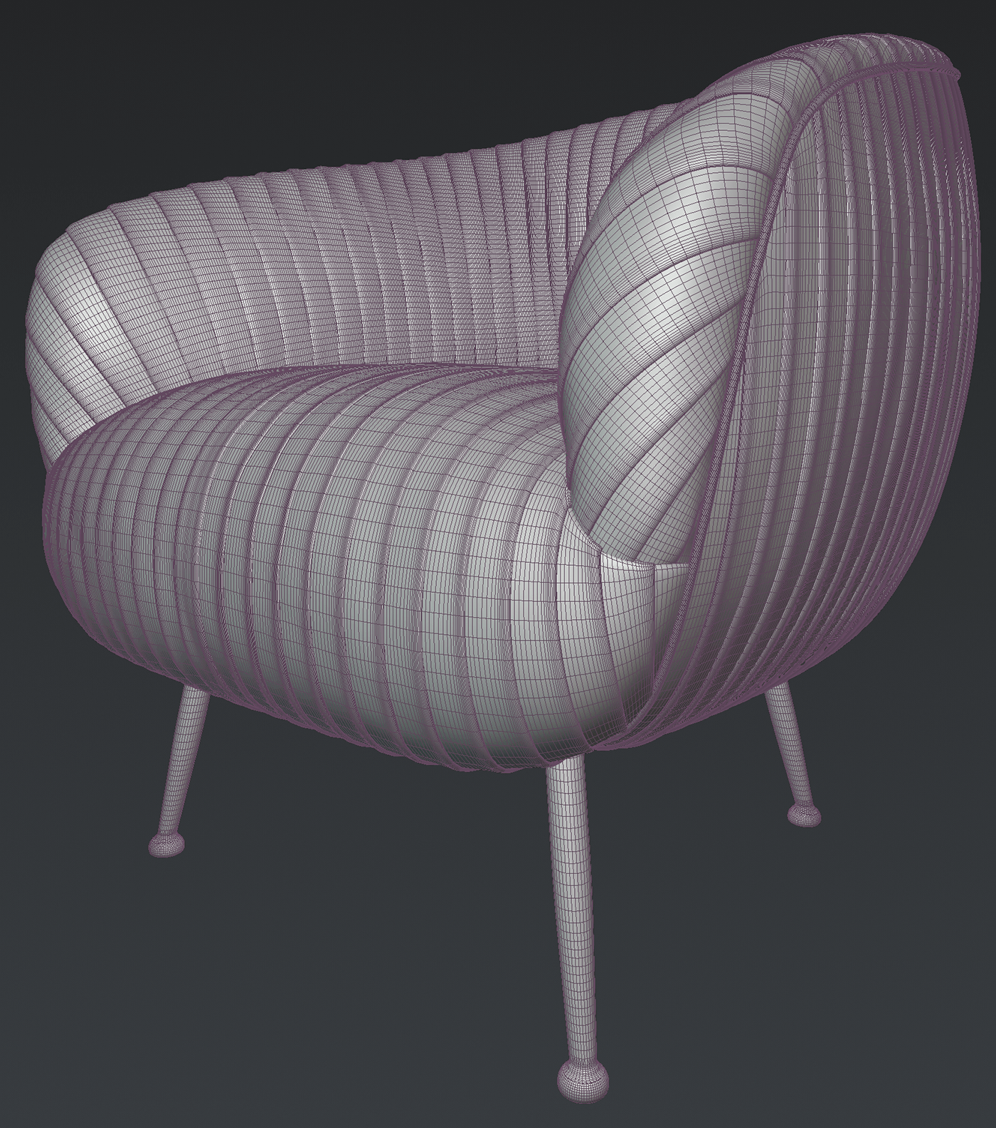 chair 3D model free download archviz corona MAX blender cycles vray