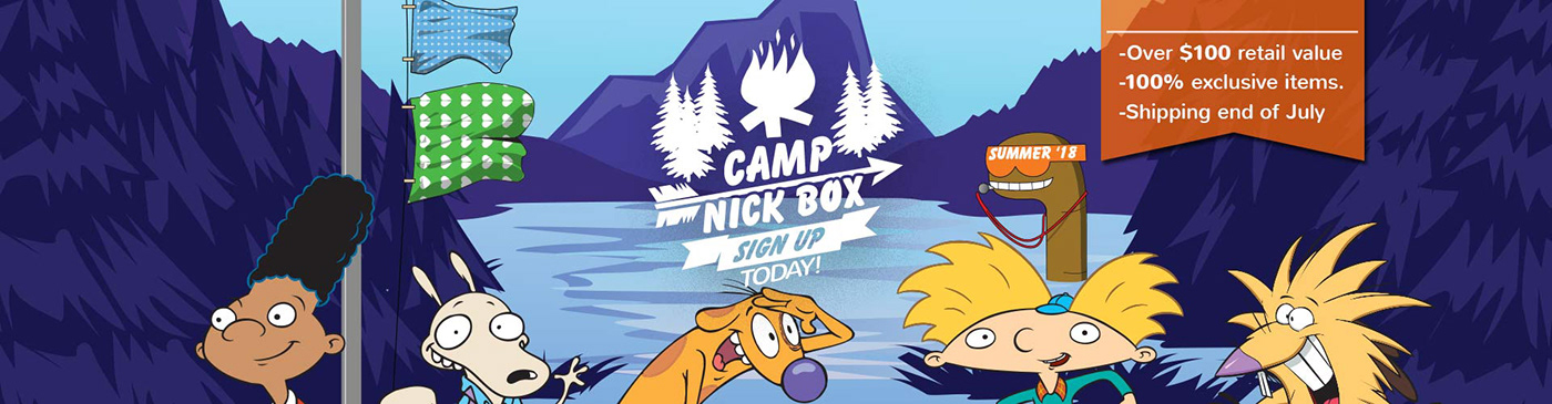 camp nickelodeon 90's Photography  design