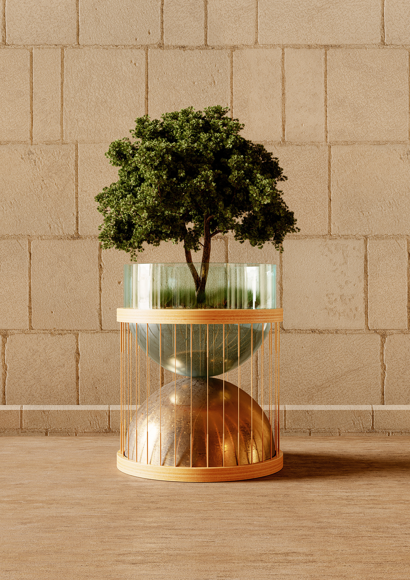 3D c4d CGI cinema 4d corona glass Nature Render textures Tree 