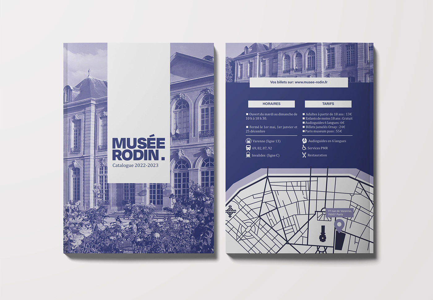 magazine Catalogue edition rodin museum Booklet brochure mise en page graphisme direction artistique