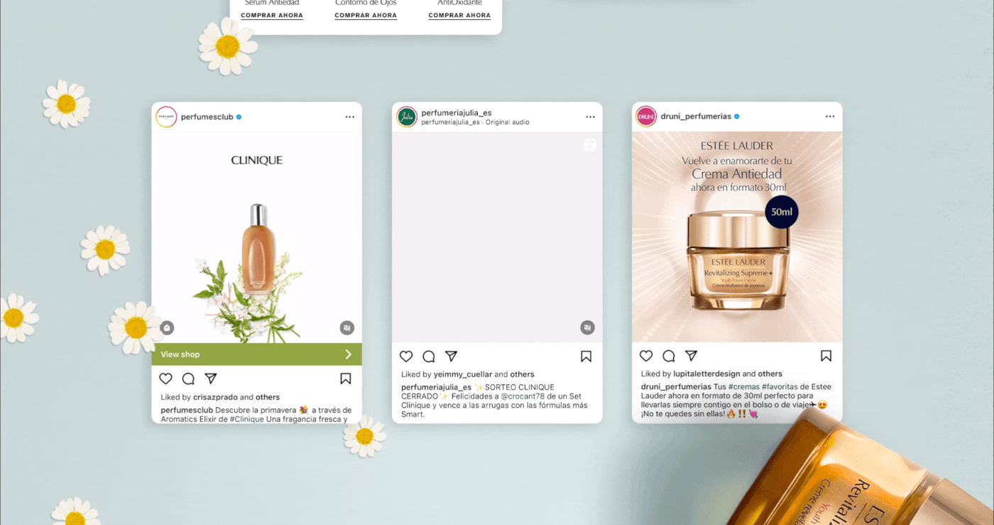 Estee Lauder makeup beauty digital design Social Media Design instagram posts Instagram Stories Newsletter Design Email Design animation 