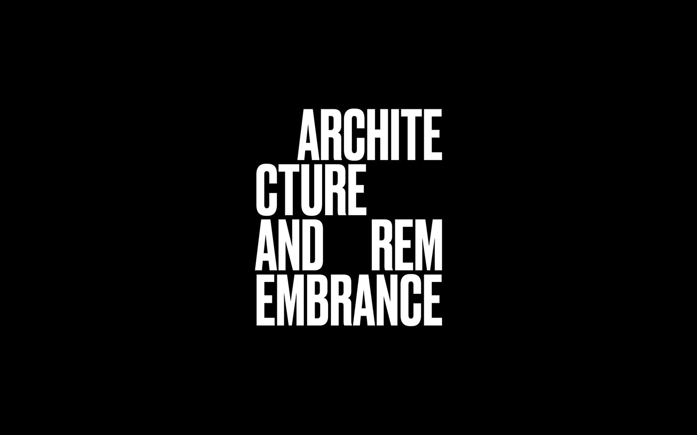 design logo architecture Void titles culture black and white history