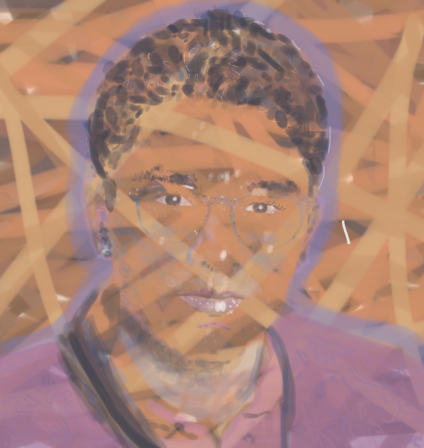 Digital Art  digital illustration human face ILLUSTRATION  illustrations painting   portrait self portrait selfportrait vector