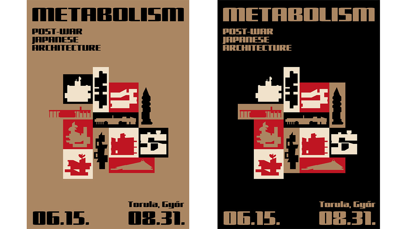 Exhibition Design  architecture metabolism architecture Exhibition Poster design graphic design 
